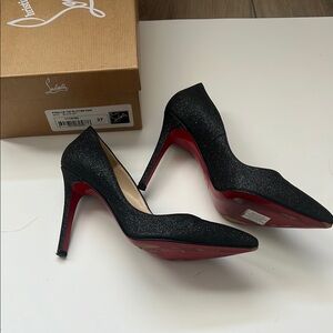 Christian Louboutin Pigalle Glitter Pump - Size 37